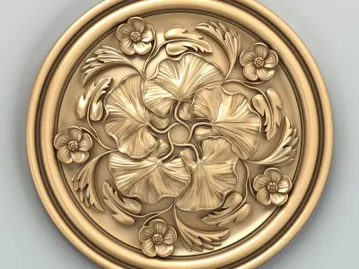 Round rosette 044 3D model