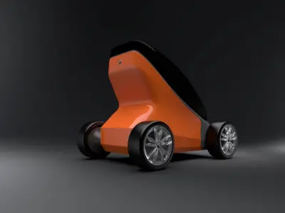 Micro car concept 3D model