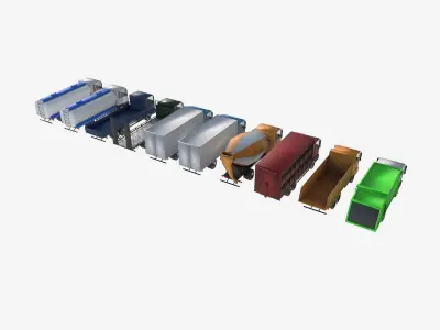 large truck collection 3D Model Pack