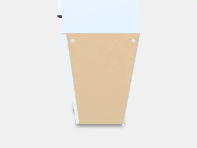 PAX Add-on corner unit with 4 shelves 3 Low-poly 3D model