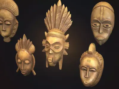 African mask collection
