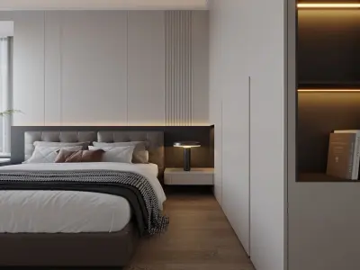 Bedroom interior scenes     Free 3D model