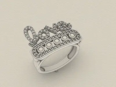 Love Ring 3D print model