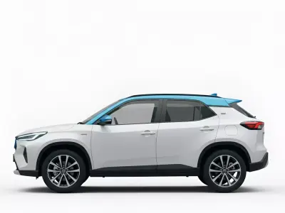 Two Tone Compact Crossover SUV Low-poly 3D model