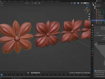 ORNAMENT flower 3D model purchase