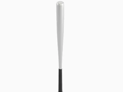 Steel Baseball Bat 02 Low-poly 3D model