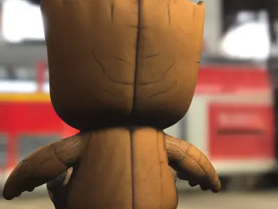 Baby Groot Low-poly 3D model