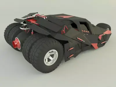 Batmobile car 3D model