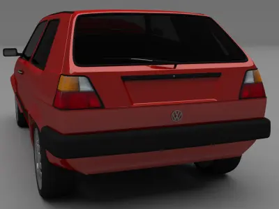 VW Golf Mk 2 3D model