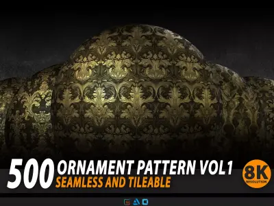 500 ornamental Pattern - 8k Res - Vol1 3D model