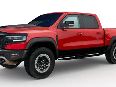 RAM 1500 TRX 2022 Low-poly 3D model