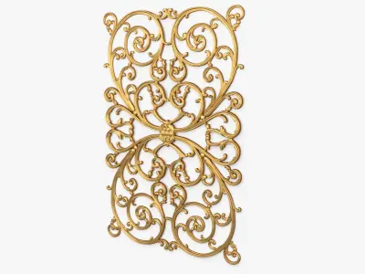 Classic decor ornament 107  3D model