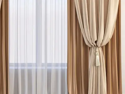 Set 62 Curtains 3D model