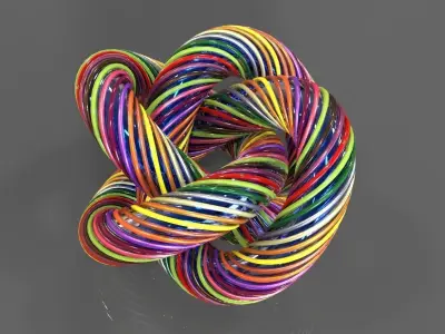 Spiral Knot Free 3D model