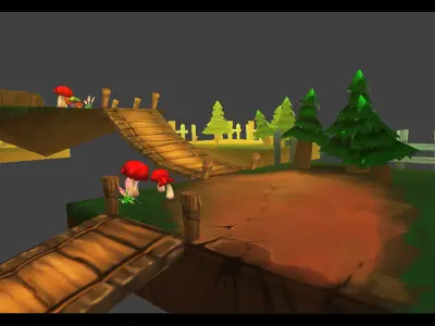 Forest Toon Kit Low-poly 3D model