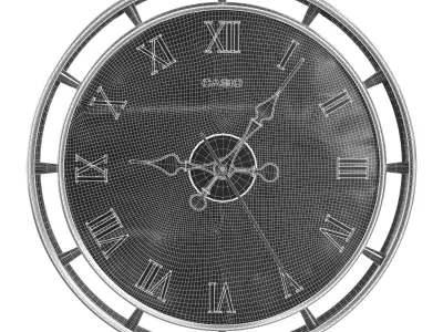 HOME WOOD CLOCK 3D model