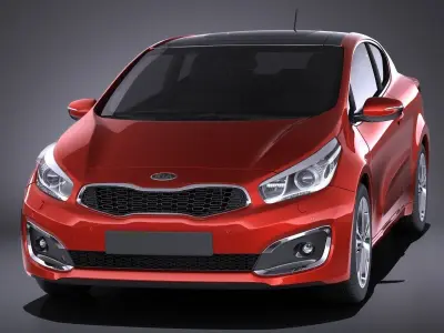 Kia PRO Ceed 2017 VRAY 3D model