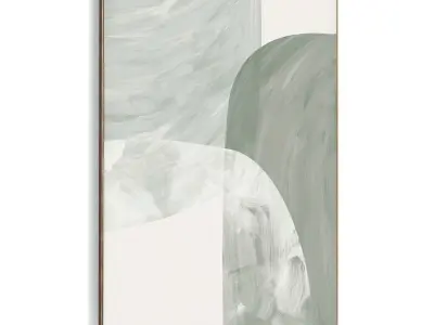 Plaster Two Photo Frame 464 Low-poly 3D model