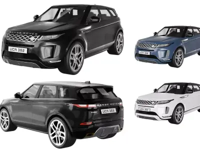 Range Rover Land Rover Evoque BLENDER 3D Model Cycles 3D model