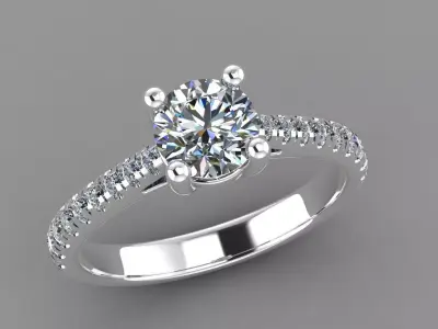 Wedding Ring  3D print model 57