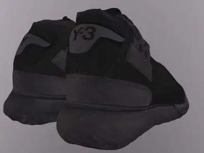 ADIDAS Y3 QASA RACER SHOES PBR Low-poly 3D model