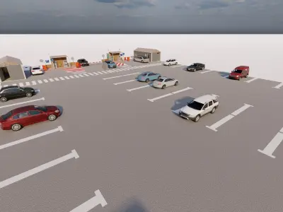 Parking-Parking Lot 3D model