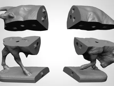 Bull Statue 3D print model