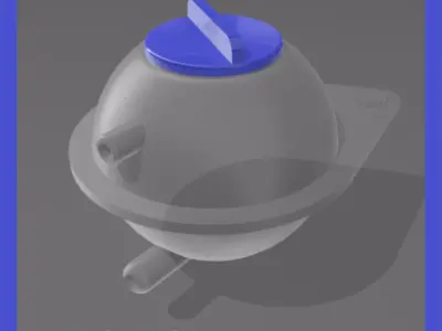 Scale coolant reservoir for auto models 1 24 scale  3D print model