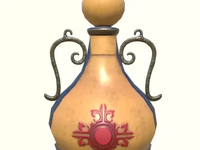 Boost Fortify Potion LP Stylized Free low-poly 3D model