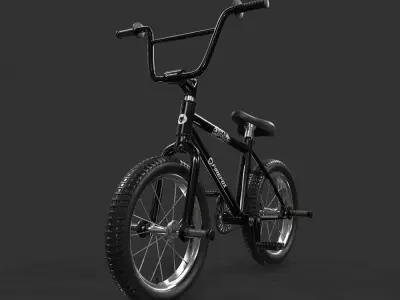 BMX Bike Low-poly 3D model