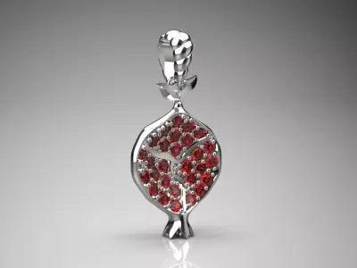 The Pomegranate jewelry gold Pendant Design model jp0032 3D print model