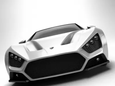 Zenvo ST1 Race Car 3D model