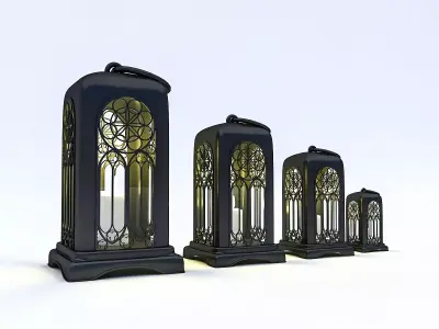Candle Holder 03 Low-poly 3D model