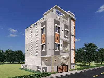 Architecture Moderen Home Concpet 3D model buy