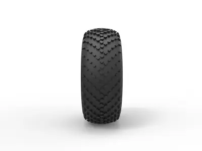 Offroad wheel 40 Scale 1 to 20 3D print model