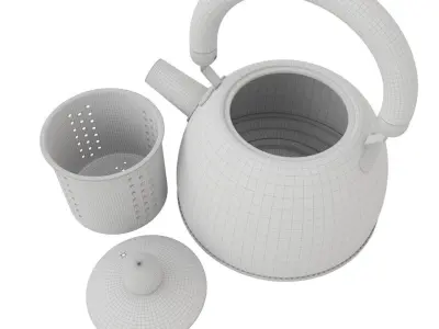 Kettle stainless steel tea Free 3D model