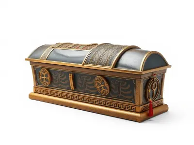 Antique Treasure Chest Model Pack Low-poly 3D model