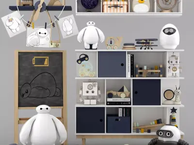 toys and furniture set  3D model