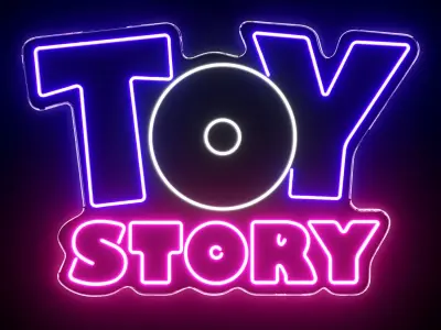 Toy Story Neon Sign 3D model