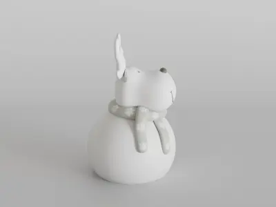 Adorable Snowman Reindeer for Christmas Decor  3D print model