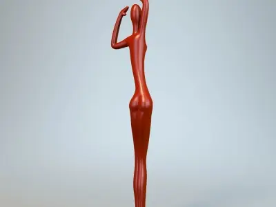 Sculpture Dance Woman P 3D print model