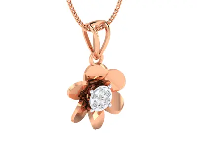 Women pendant 3D print model 9