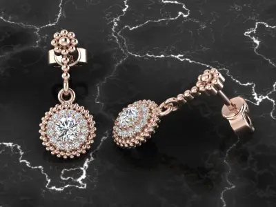 Jewelry Earring 3D print model