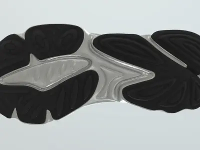 Adidas Ozweego Pure sneaker Low-poly 3D model