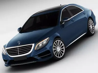 Mercedes S-class 2014 AMG line 3D model