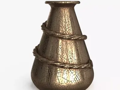 Metal Vase v2 Low-poly 3D model