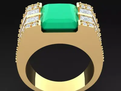 Luxury Men Rings Designs 6MR013 3D print model