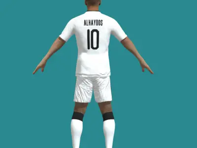 T-P Rigged Hassan Al-Haidos Al-Sadd 3D model