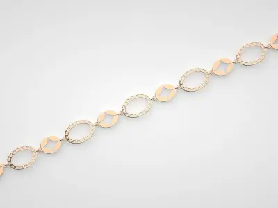 Butterfly High Jewelry Diamond Bracelet 3dm stl renders details 3D print model