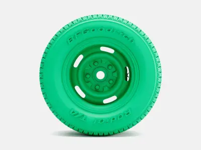15x10 GM Rallye Wheel BFGoodrich Radial TA Tire 3D print model